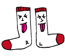 Twins of socks "Lefton and Righton" sticker #11006762