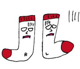 Twins of socks "Lefton and Righton" sticker #11006764