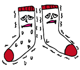 Twins of socks "Lefton and Righton" sticker #11006766