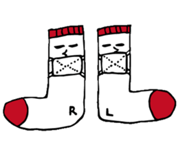 Twins of socks "Lefton and Righton" sticker #11006767