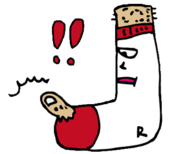 Twins of socks "Lefton and Righton" sticker #11006771