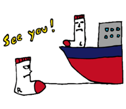 Twins of socks "Lefton and Righton" sticker #11006774