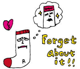 Twins of socks "Lefton and Righton" sticker #11006776