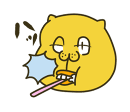 Alpaca and bear! sticker #11006931