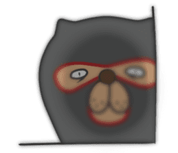 Alpaca and bear! sticker #11006941