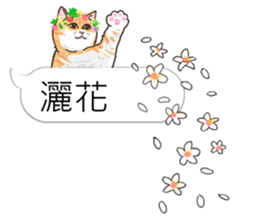 bobble cat message talk 3 sticker #11007029