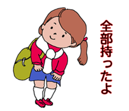 Longing to women's football player sticker #11007104