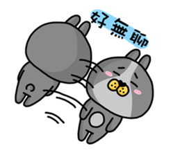 I'm cutie rabbit than dogs part III sticker #11007452