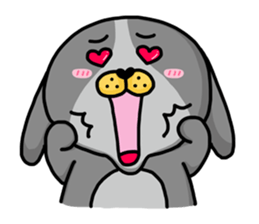 I'm cutie rabbit than dogs part III sticker #11007453