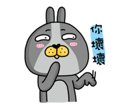 I'm cutie rabbit than dogs part III sticker #11007459