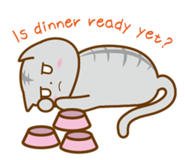 cat banquet(Eng ver.) sticker #11008311