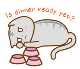 cat banquet(Eng ver.) sticker #11008311