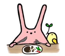 Pink Rabbits and Lodger Chicks sticker #11008486