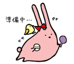 Pink Rabbits and Lodger Chicks sticker #11008487