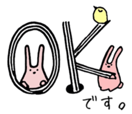 Pink Rabbits and Lodger Chicks sticker #11008488