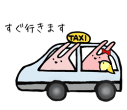 Pink Rabbits and Lodger Chicks sticker #11008501