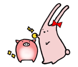 Pink Rabbits and Lodger Chicks sticker #11008502