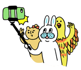 OKAME Sticker 4 -More rabbit SASAKI- sticker #11008581