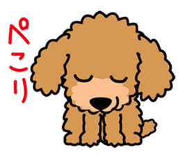 Cute! Poodle Stickers 2 sticker #11008639