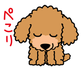 Cute! Poodle Stickers 2 sticker #11008639