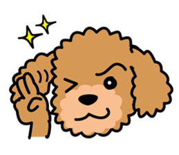 Cute! Poodle Stickers 2 sticker #11008648