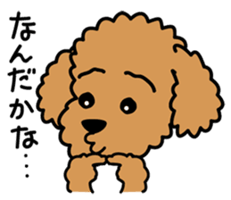 Cute! Poodle Stickers 2 sticker #11008655