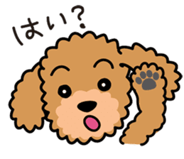 Cute! Poodle Stickers 2 sticker #11008657