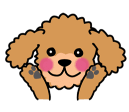 Cute! Poodle Stickers 2 sticker #11008660