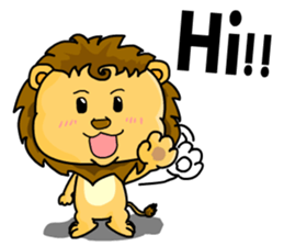 A cute lion (Seth1) sticker #11008666