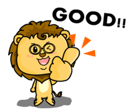 A cute lion (Seth1) sticker #11008671