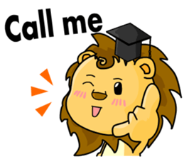 A cute lion (Seth1) sticker #11008672