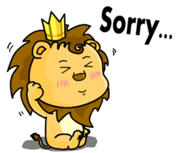 A cute lion (Seth1) sticker #11008676