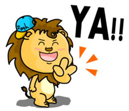 A cute lion (Seth1) sticker #11008679