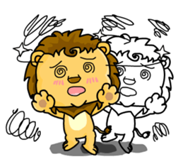 A cute lion (Seth1) sticker #11008685