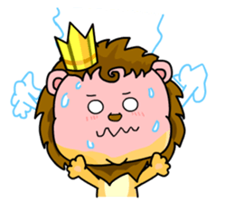 A cute lion (Seth1) sticker #11008691