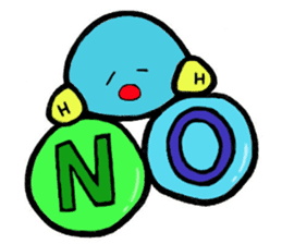 Mr. water molecule sticker #11009305