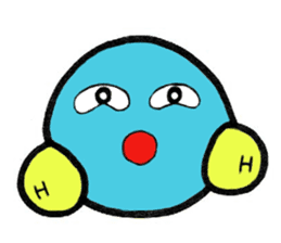 Mr. water molecule sticker #11009315