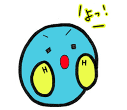 Mr. water molecule sticker #11009316