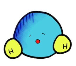 Mr. water molecule sticker #11009321