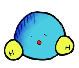 Mr. water molecule sticker #11009321