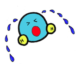Mr. water molecule sticker #11009323