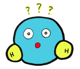 Mr. water molecule sticker #11009328