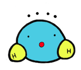 Mr. water molecule sticker #11009331