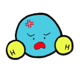 Mr. water molecule sticker #11009332