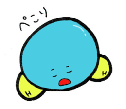 Mr. water molecule sticker #11009334