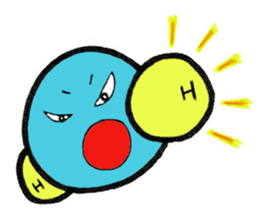 Mr. water molecule sticker #11009337