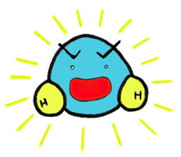 Mr. water molecule sticker #11009338