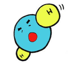 Mr. water molecule sticker #11009339