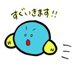 Mr. water molecule sticker #11009342