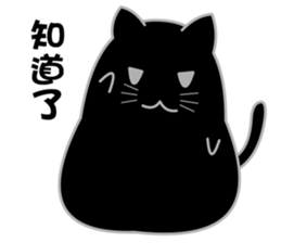 My life is black and white cat2 sticker #11009588